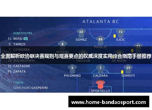 全面解析欧协联决赛规则与观赛要点的权威深度实用综合指南手册推荐